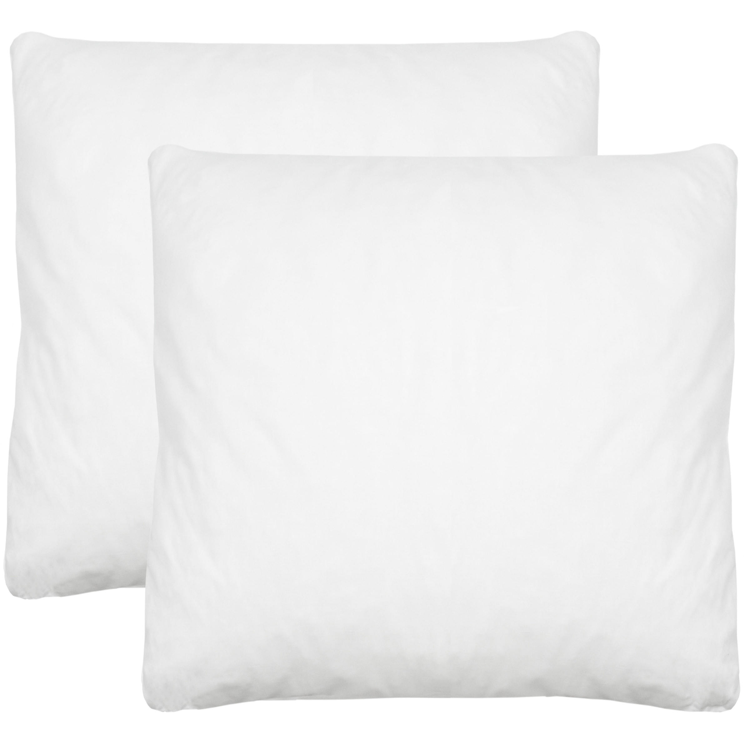 KISSEN, 2er-Set, 40x40 cm, 50% Polyester, 50% Baumwolle, Weiß - Weiß, Textil (40/40cm) - Zollner