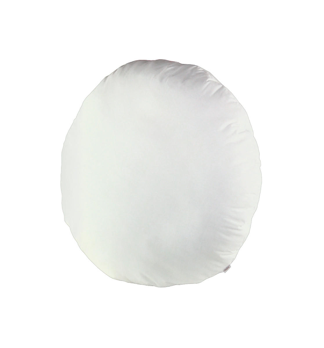BODEN-/RUNDKISSEN Rund PublikUp gefüllt mit Schaumstoffflocken 60 cm Ø - Weiß, Naturmaterialien/Textil (60cm) - beties Heimtextil