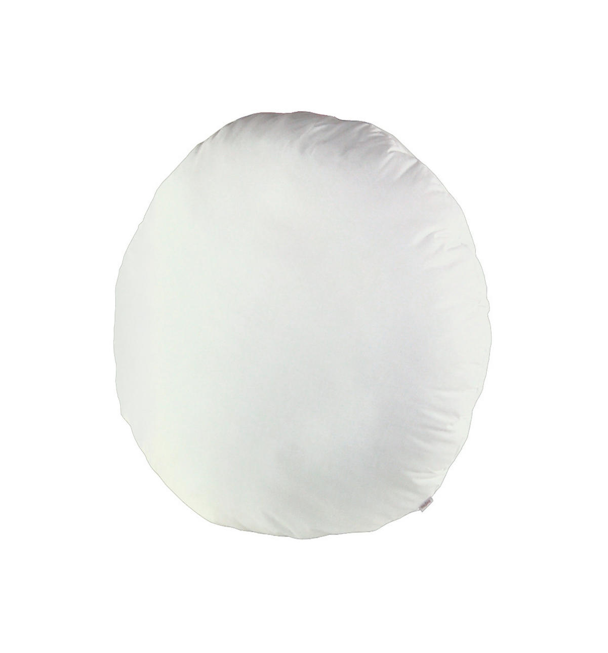 BODEN-/RUNDKISSEN Rund PublikUp gefüllt mit Schaumstoffflocken 60 cm Ø - Weiß, Naturmaterialien/Textil (60cm) - beties Heimtextil