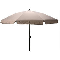 GARTENSCHIRM Ø 185 cm - Beige, Metall (185/185cm)
