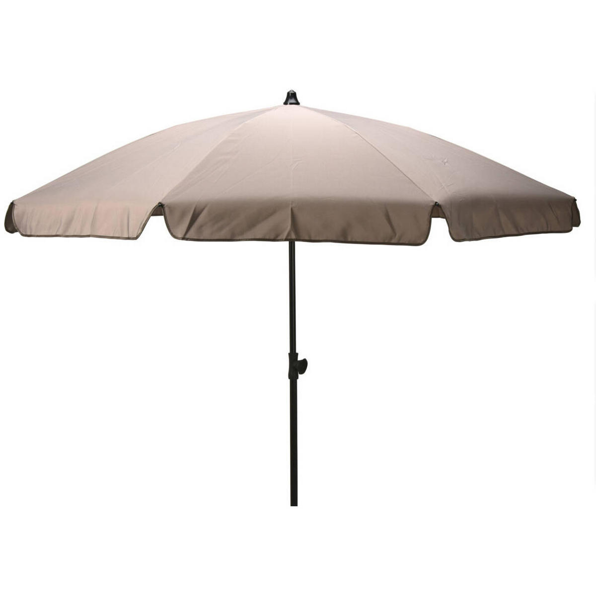 GARTENSCHIRM Ø 185 cm - Beige, Metall (185/185cm)