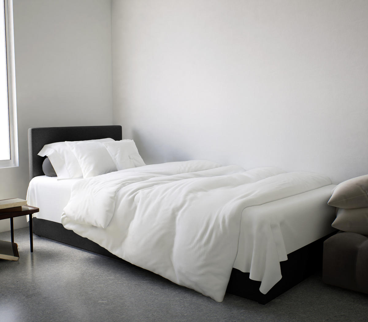 BOXBETT Verdig Mini Basic 80x200 Schwarz Links - Schwarz, Holz (80/200cm) - Fedve