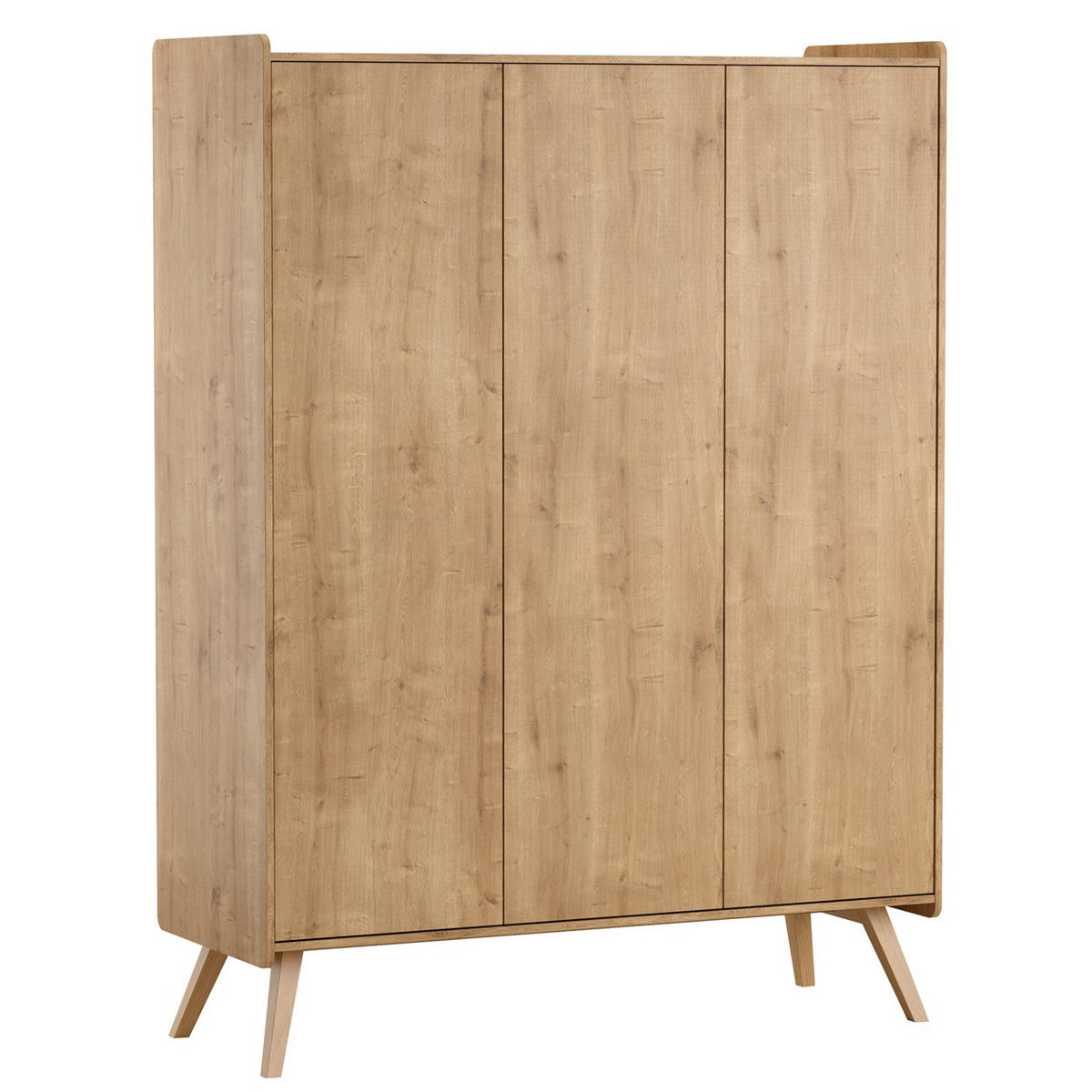 BABYZIMMER Vienna Set B - 4-teilig - Eiche - Eichefarben, Holzwerkstoff (149/200/58cm) - QMM TraumMöbel