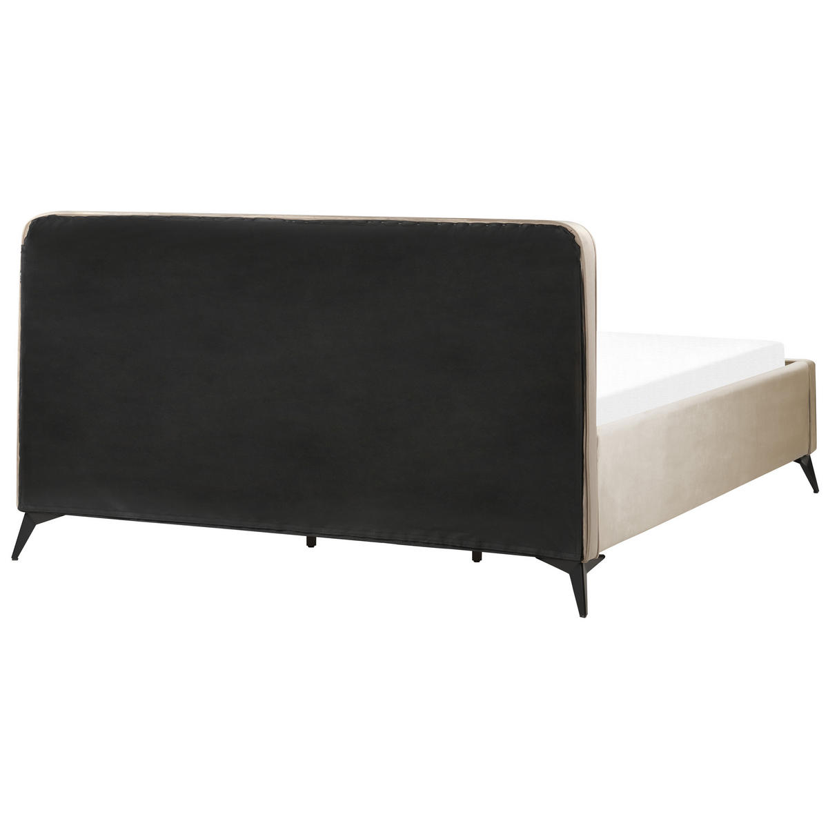 POLSTERBETT mit Lattenrost 180/200 cm Beige Valognes - Taupe, Textil (180/200cm) - Beliani