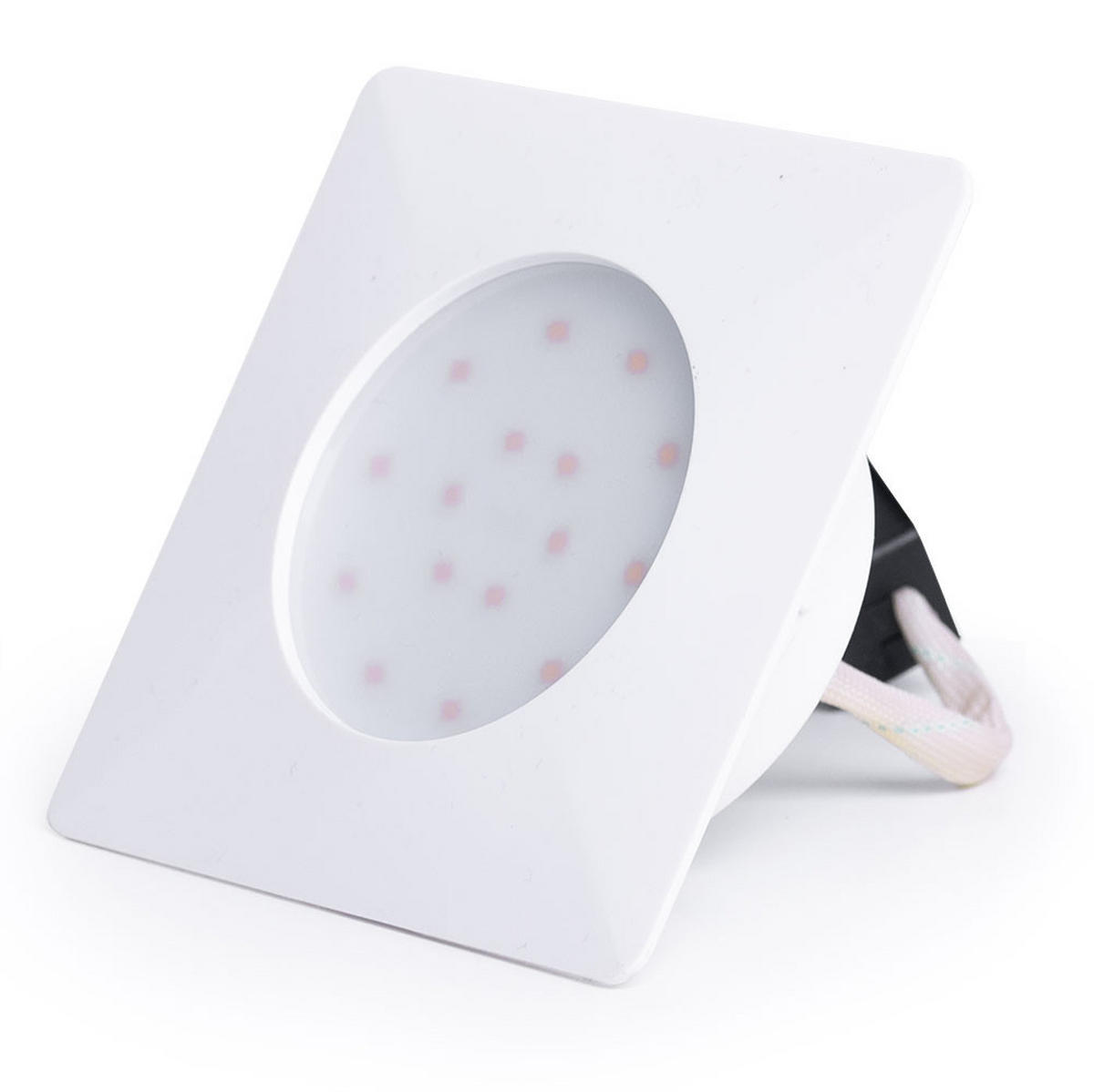 LED WANDLEUCHTE TINUS Weiß 10,2 cm - Weiß, Kunststoff (10.2/4.5/10.2cm)