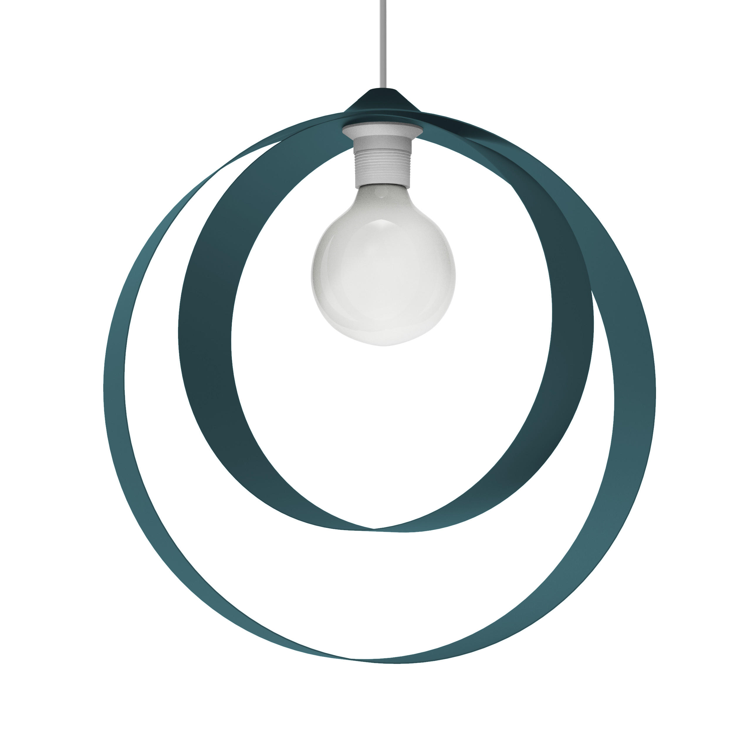 HÄNGELEUCHTE - Blau, Metall (7/40/40cm) - Lumicom