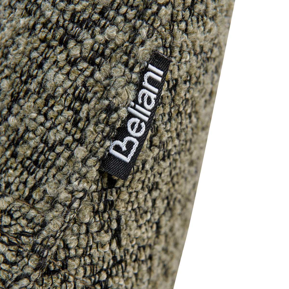 ESSZIMMERSTUHL drehbar Bouclé Grün Moravia - Braun/Grün, Holz/Textil (56/83/66cm) - Beliani