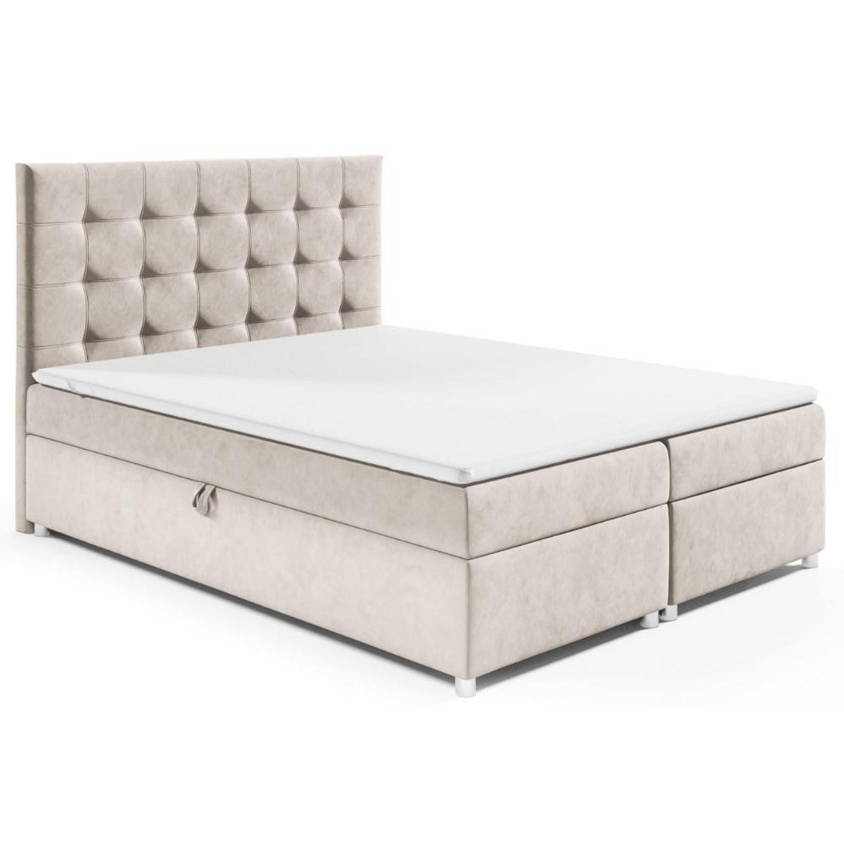 BOXBETT mit Bettkasten Trinity K-12 Bonellfederkern - Hellblau, Holz/Holzwerkstoff (180/200cm) - Best For Home
