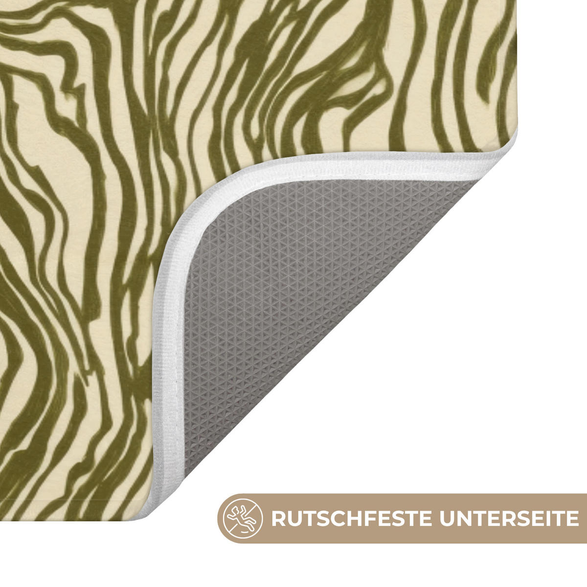 KOUPELNOVÁ PŘEDLOŽKA Abstraktní - Mramor - Zelený 120x60 cm - tmavě zelená, textil/plast (120/60cm)