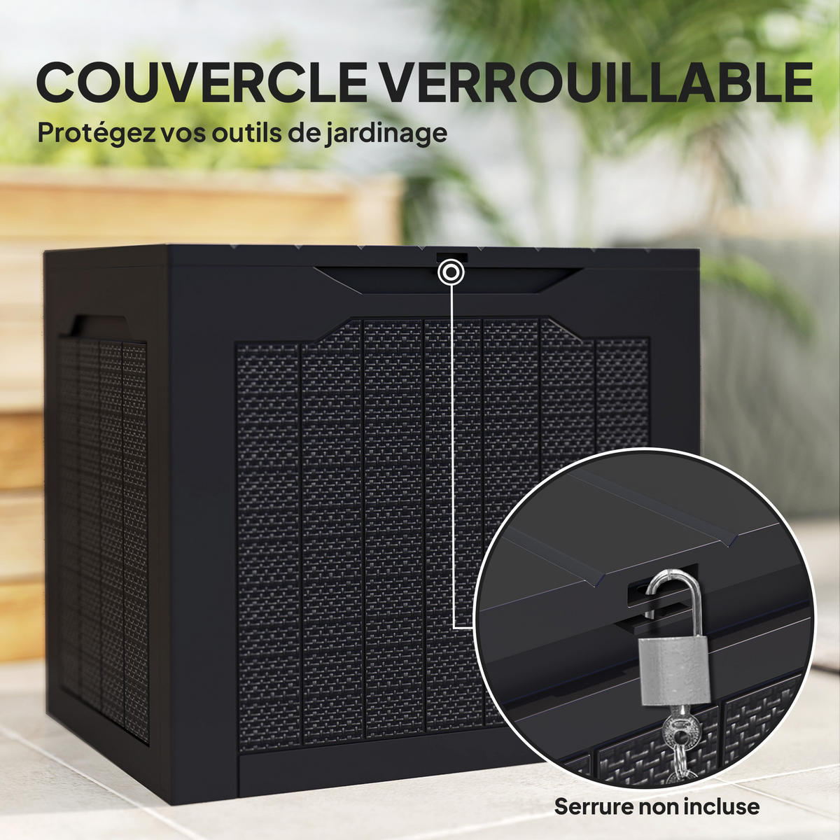 KISSENBOX DE-18678 Schwarz - Schwarz, Kunststoff (41/50/56cm) - ComfortXL