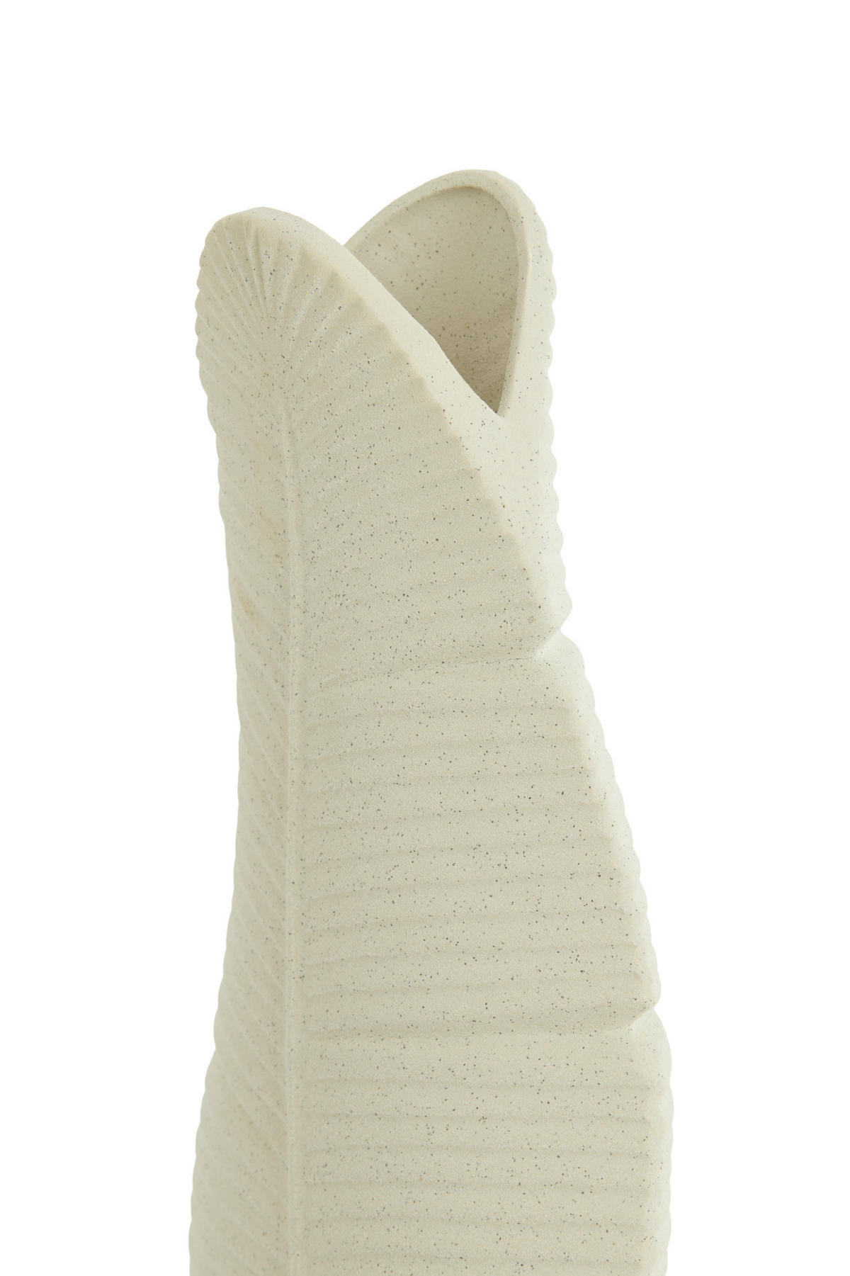 VASE Lou Weiß Ø16/38,5 cm - Weiß, Keramik (38.5cm) - Light & Living