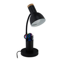 SCHREIBTISCHLAMPE - Schwarz, Metall (17/14.5/46.5cm) - Relaxdays