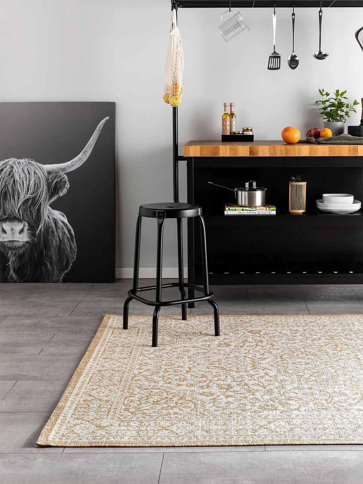 OUTDOORTEPPICH Cleo Cream/Beige 160x230 cm - Creme, Textil (160/230cm) - benuta Nest