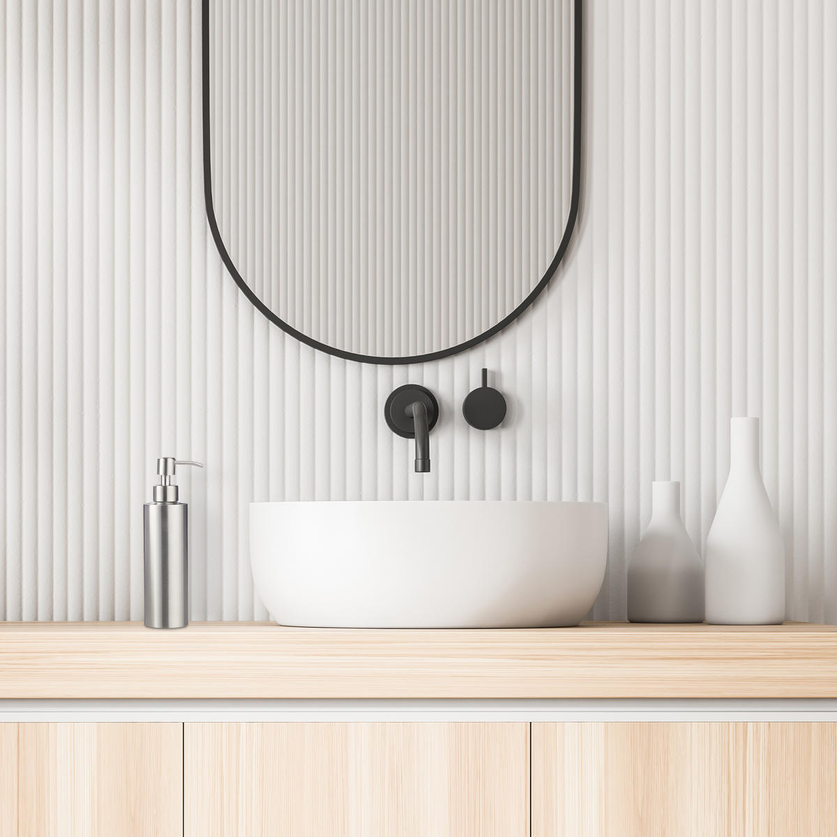 SEIFENSPENDER - Silberfarben, Metall (7/21/5.5cm) - Relaxdays