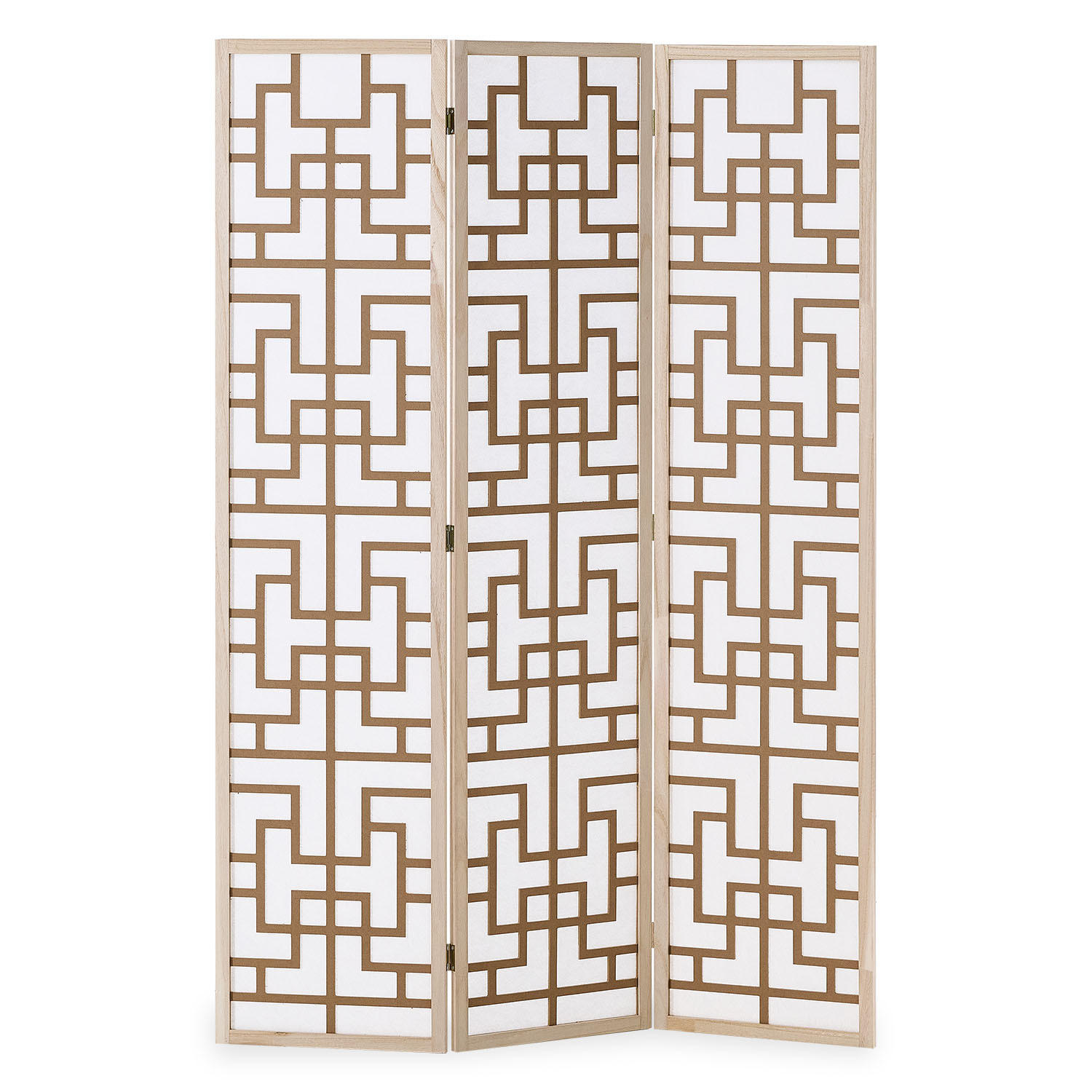 PARAVENT 120/170 cm Natur Holz Shoji - Naturfarben, Holz (120/170/2cm) - Homestyle4u