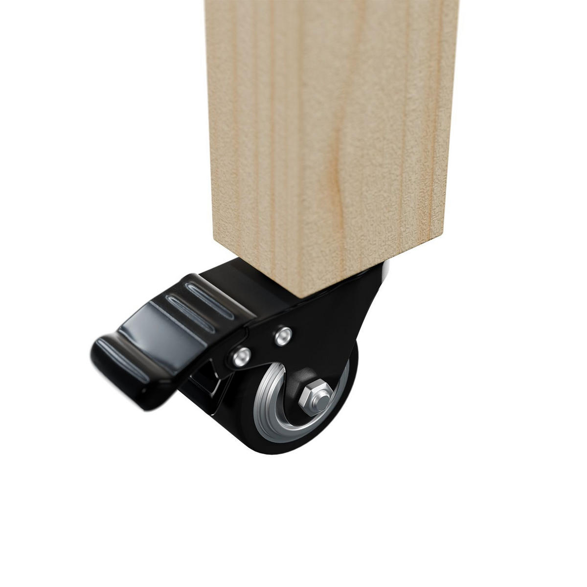 HOCHBEET Freya 123/60/83 cm Holz mit Räder - Naturfarben, Holz (123/83/60cm) - Juskys