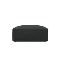 POUF Ruby aus Cord schwarz - Schwarz, Textil (93/40/93cm) - Micadoni