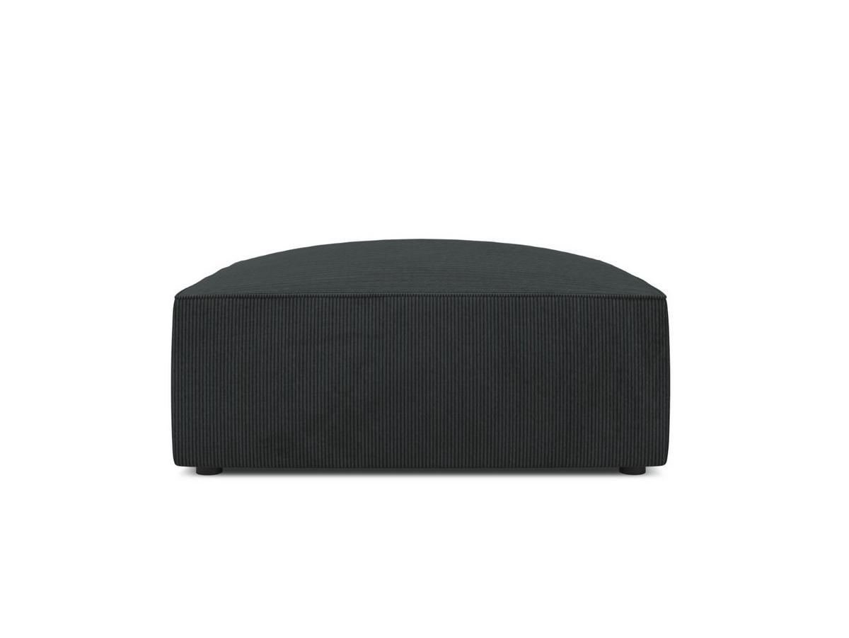 POUF Ruby aus Cord schwarz - Schwarz, Textil (93/40/93cm) - Micadoni
