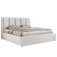 POLSTERBETT SAVINO CLASSIC 160/200 - Weiß Kunstleder - ohne Matratze - Weiß, Textil (160/200cm) - MKS