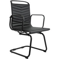 SCHWINGSTUHL Lederlook Schwarz - Schwarz, Textil/Metall (54/95/60cm) - CLP