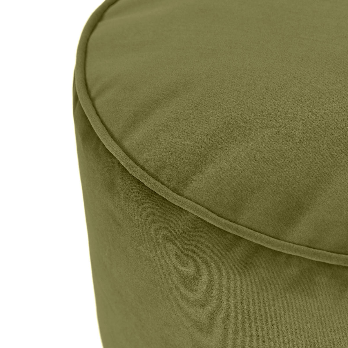 SITZPOUF Rund Milano - Olivgrün, Textil (55/35/35cm) - icon