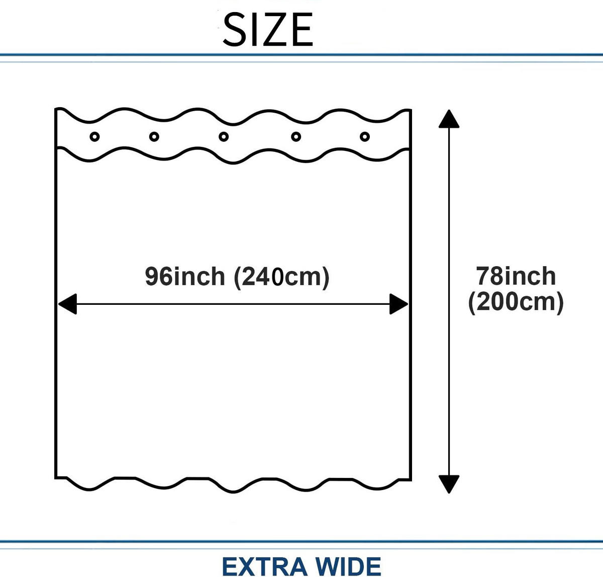 DUSCHVORHANG Weiß Polyester wasserdicht waschbar schimmelresistent mit Haken - Weiß, Kunststoff (240/200cm) - MCBOSON