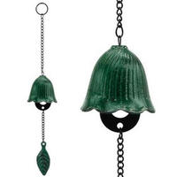 WINDSPIEL Blatt Gusseisen Grün - Grün, Metall (32/5.5/5.5cm)