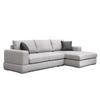 ECKSOFA OTTO 4-Sitzer, hellgrau - Hellgrau, Holzwerkstoff/Textil (279/159cm) - Courtois Laville