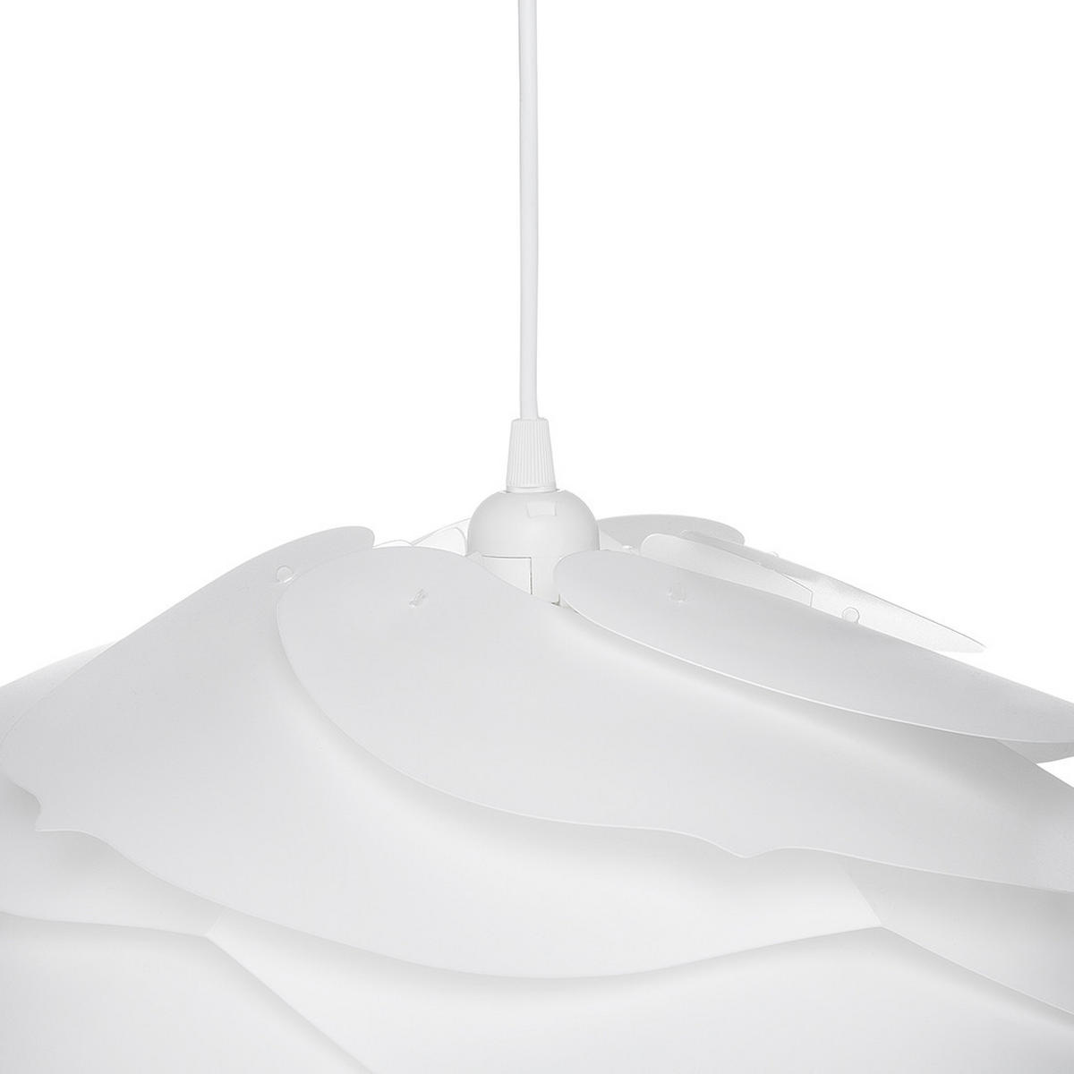 HÄNGELEUCHTE Weiß Nile - Weiß, Kunststoff (41/41/113cm) - Beliani