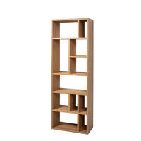 BÜCHERREGAL Bergen, Natur Eichenfurnier - Beige, Holz (90/200/35cm) - WOODEK