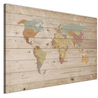LEINWANDBILD Mehrfarbig 90x60 cm - Multicolor, Holz (90/60cm) - LUMASOUL