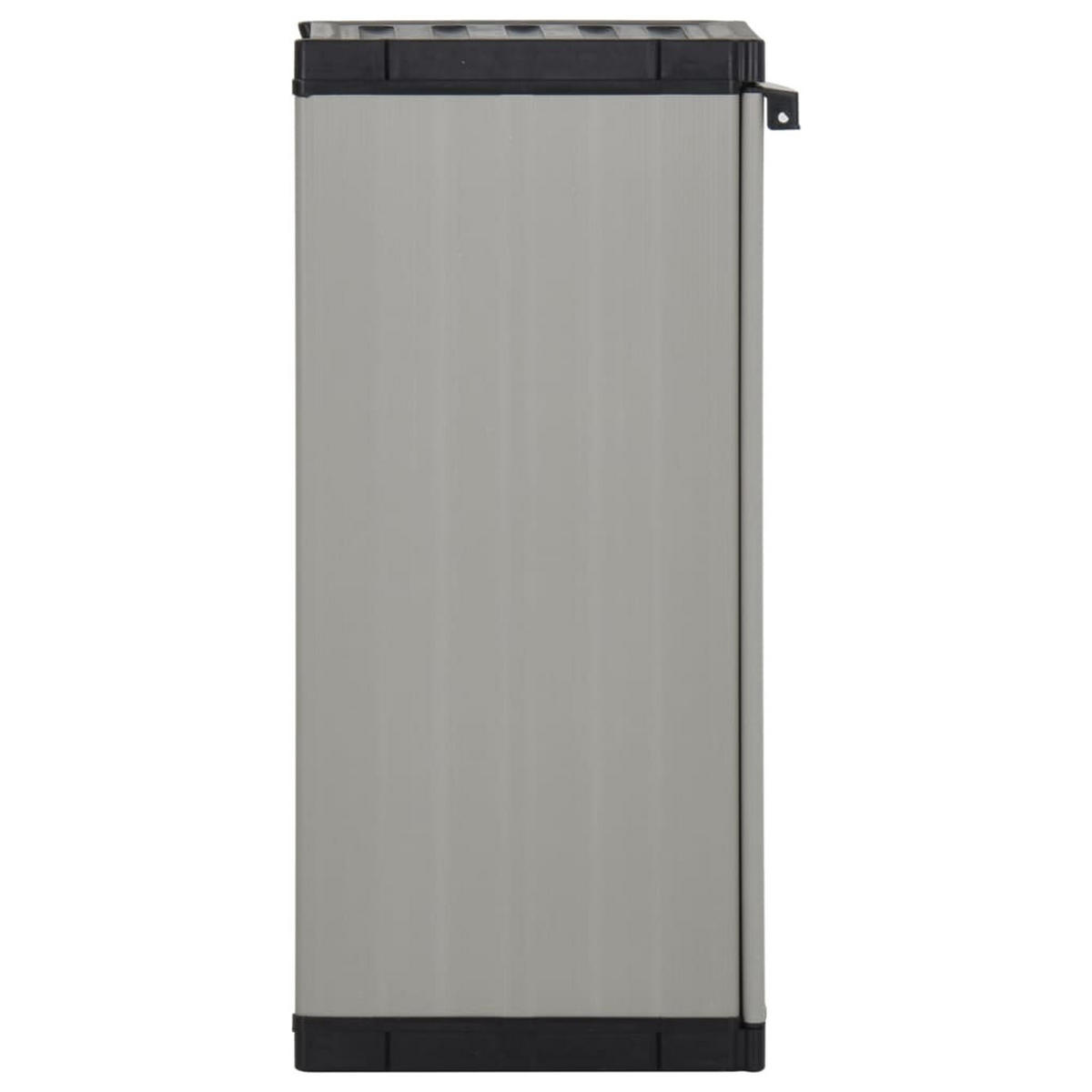 GARTEN-LAGERSCHRANK Mit 1 Boden Grau Und Schwarz 35/40/85 Cm - Grau, Holzwerkstoff/Kunststoff (35/85/40cm) - vidaXL