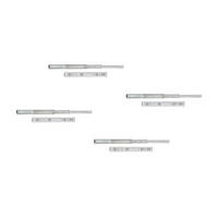 KUGELFÜHRUNGEN für Schwerlastschubladen, Vollauszug, Höhe 51mm 4er-set - Zinkfarben, Metall (1.27/6/40cm) - EMUCA