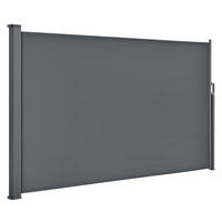 SEITENMARKISE Dubai dunkelgrau 300x200 cm - Grau, Kunststoff (300/200/300cm) - Juskys