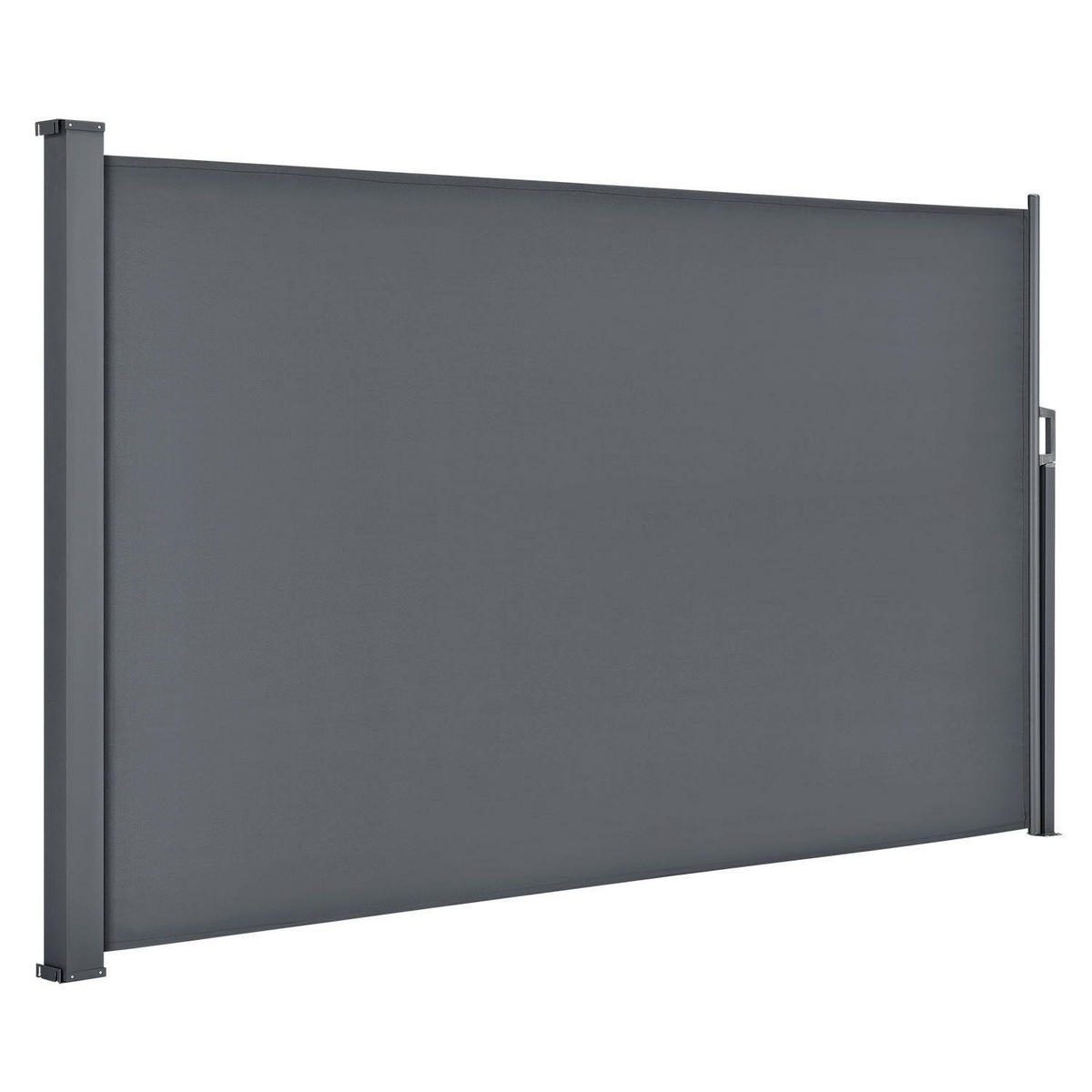 SEITENMARKISE Dubai dunkelgrau 300x200 cm - Grau, Kunststoff (300/200/300cm) - Juskys