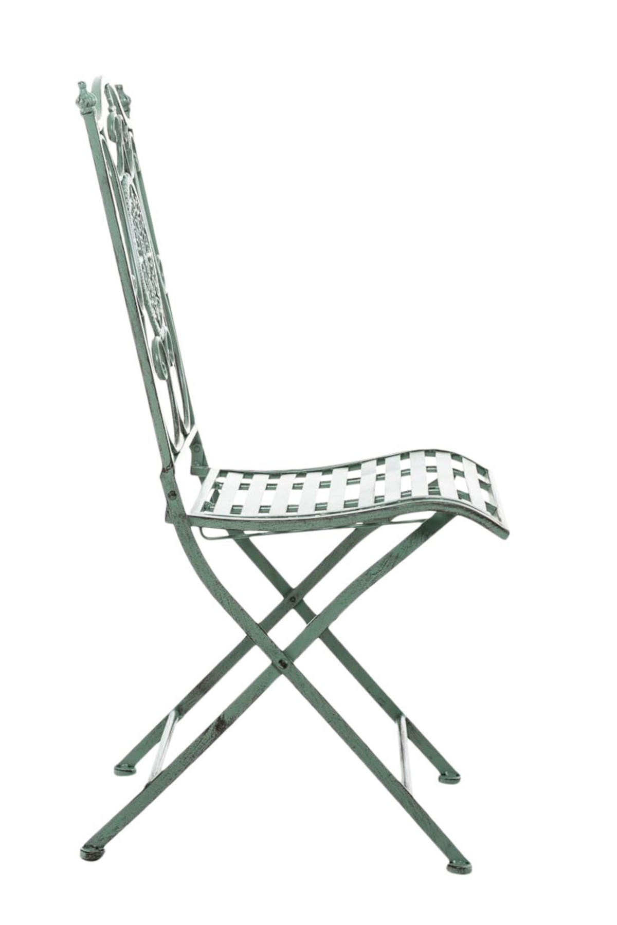 STÜHLE Sidan - 2er Set antik-grün - Grün, Metall (42/91.5/49cm) - TPFGarden