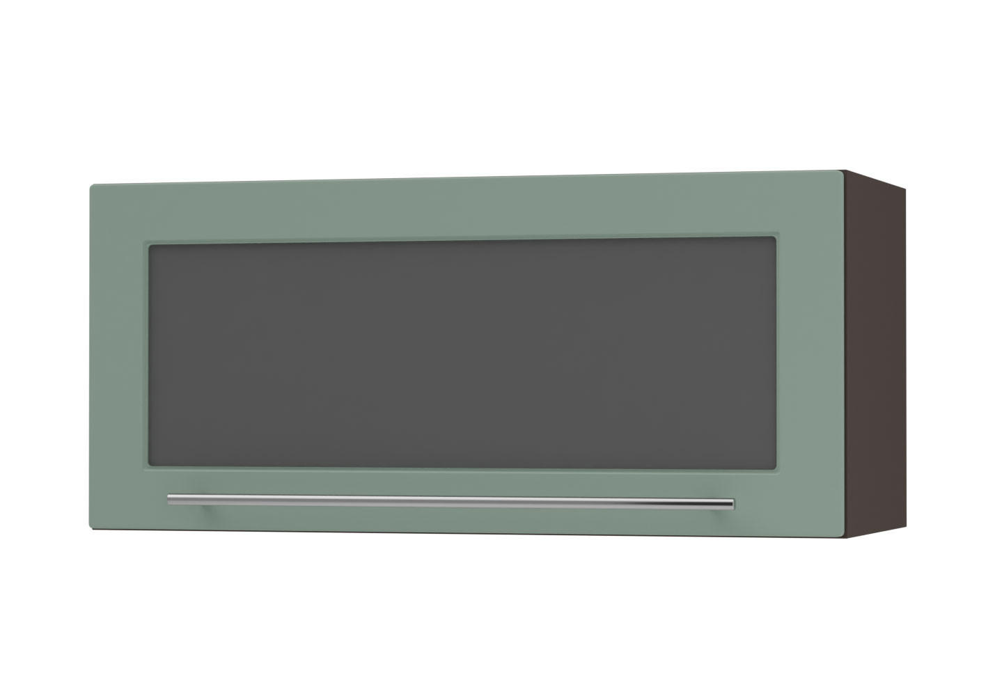 Feldmann-Wohnen Klapphängeschrank Mintgrün, Dunkelgrau 80x36x32.5 cm