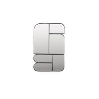 WANDSPIEGEL Glamour Dunkelbraun - Braun, Metall (45/70/5cm) - Zuiver