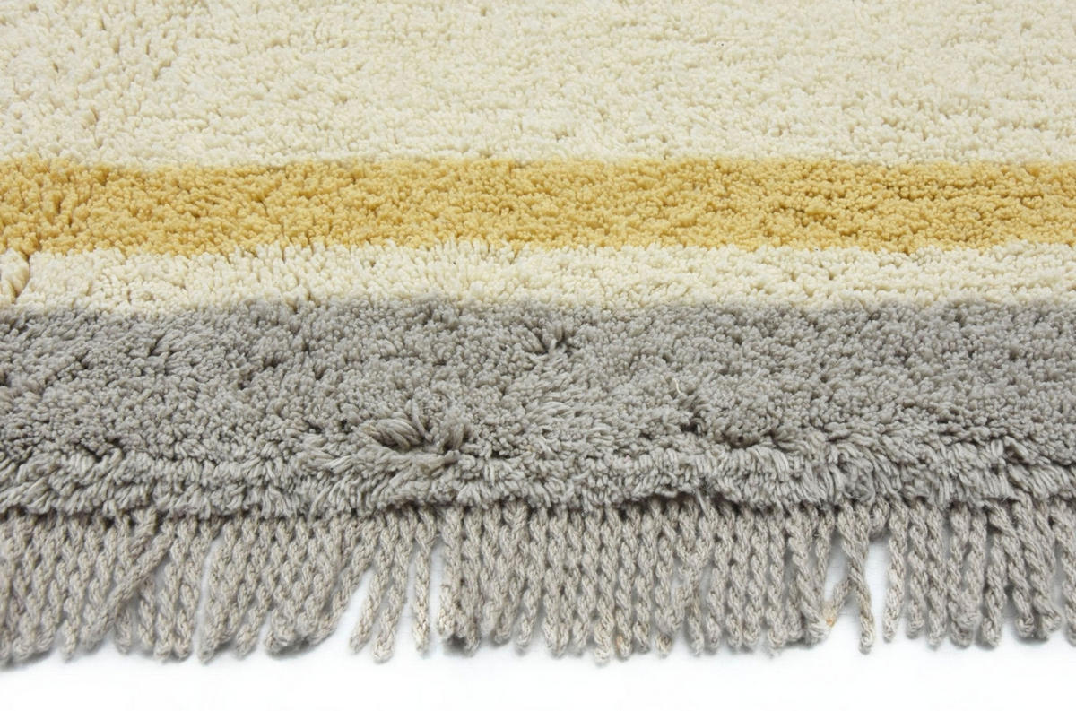 KINDERTEPPICH aus hochwertiger Baumwolle grau - Grau, Naturmaterialien (120/170cm) - AFK Living