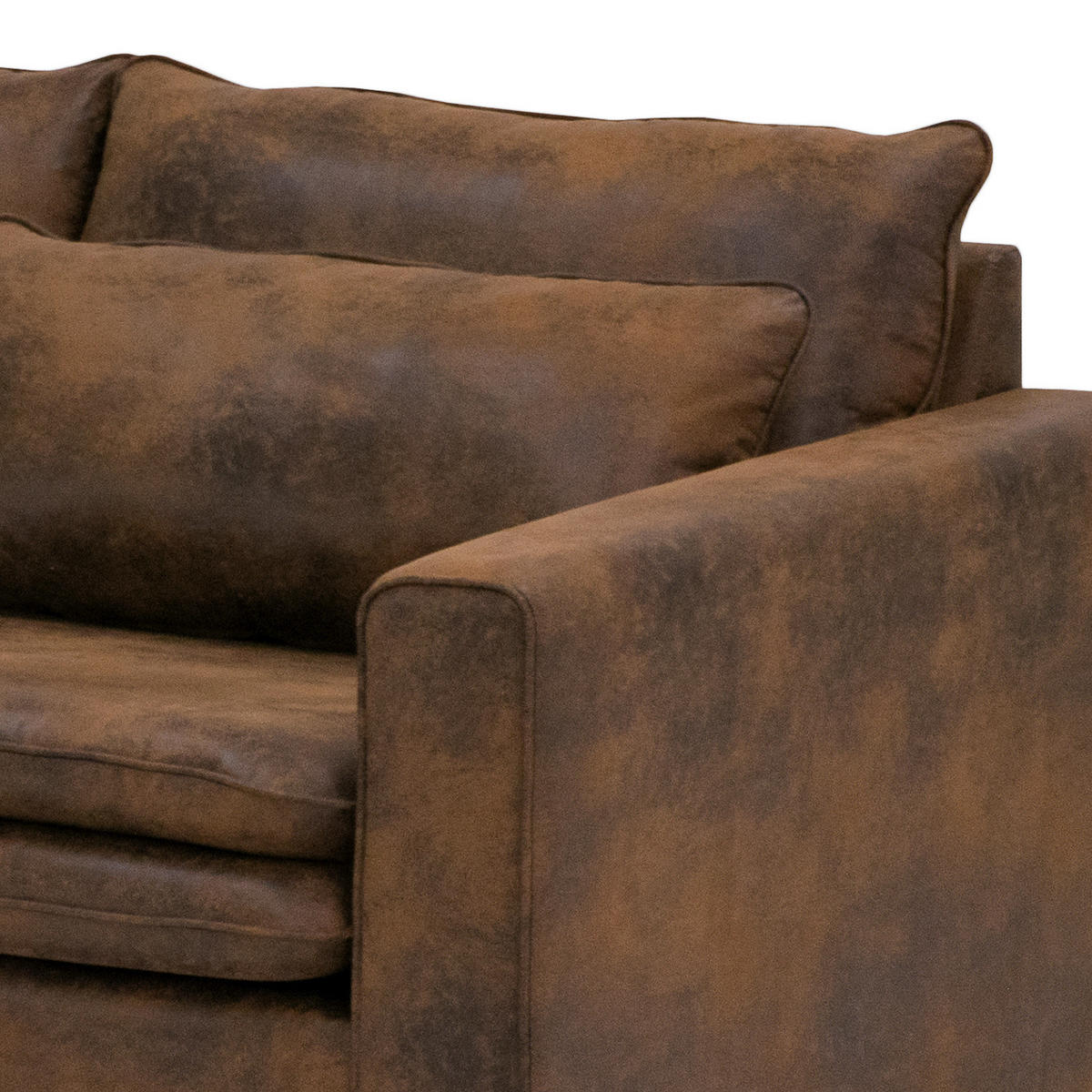 2,5-SITZER SOFA - Braun, Textil (180/82/104cm) - home24