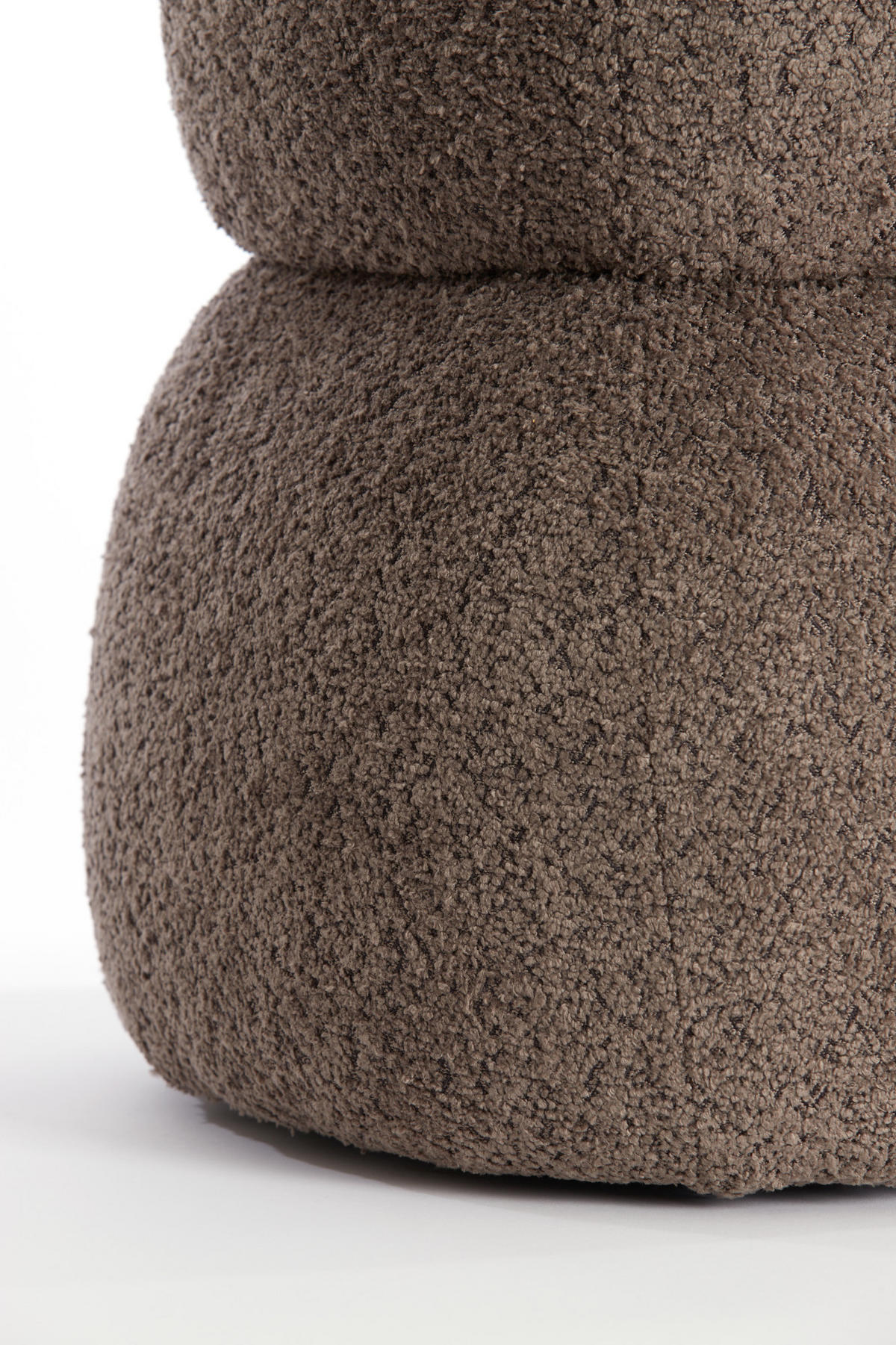 POUF Leyla Braun Ø40/46 cm - Braun, Holz (40/46/40cm) - Light & Living