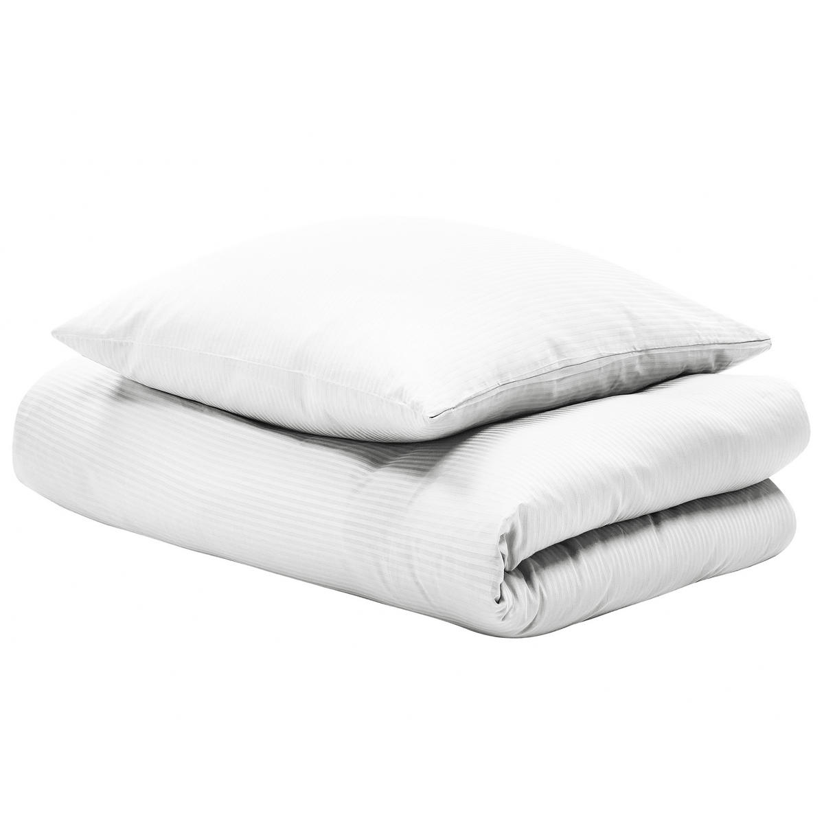 BETTWÄSCHE SET Avondale 155x220 cm - Weiß, Textil (155/220cm) - Beliani