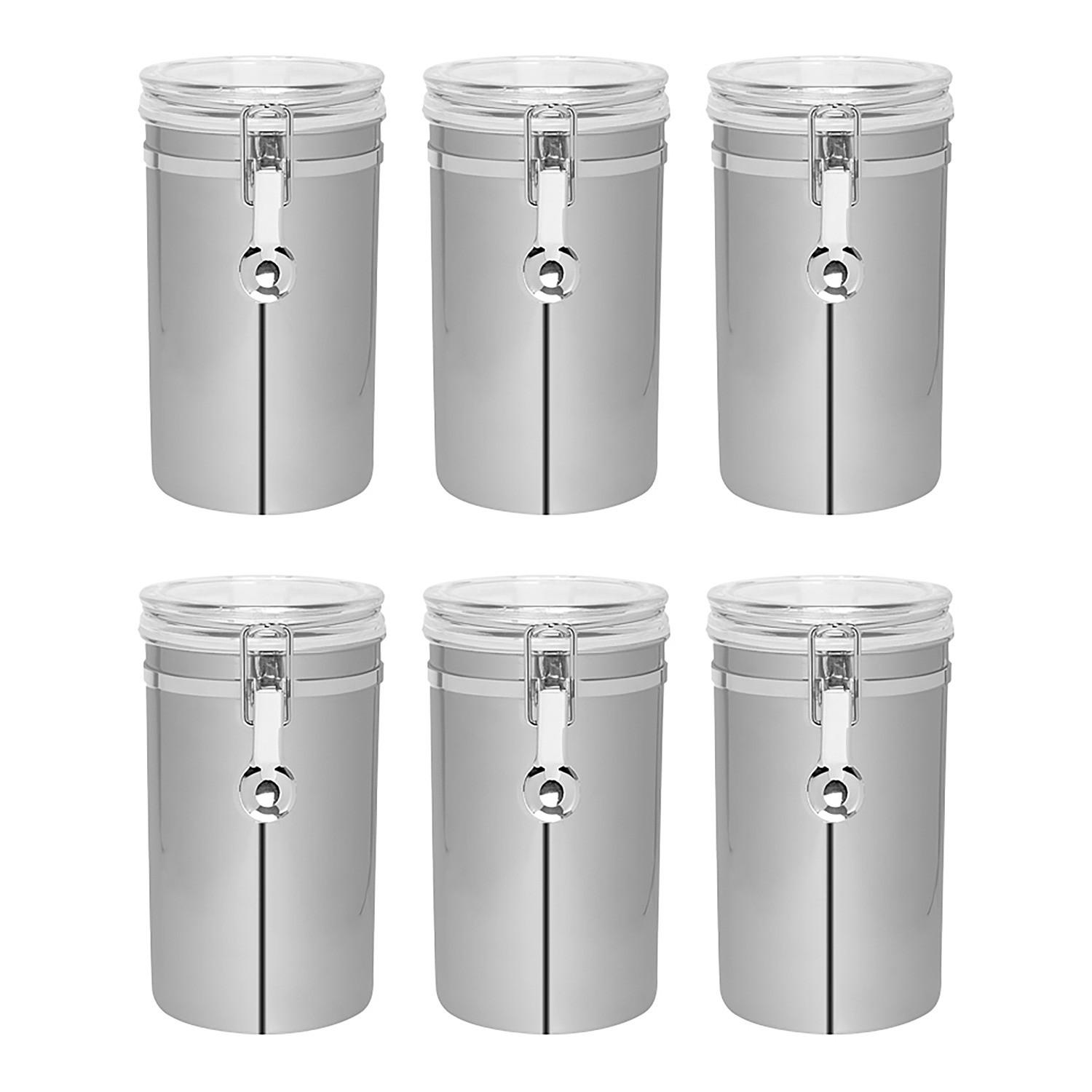 VORRATSDOSE (6er Set) Canister - Silberfarben, Metall (10/18/10cm) - BUTLERS