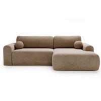 ECKSOFA Savana Braun Rechts - Braun, Holz/Textil (177/257cm) - Graingold