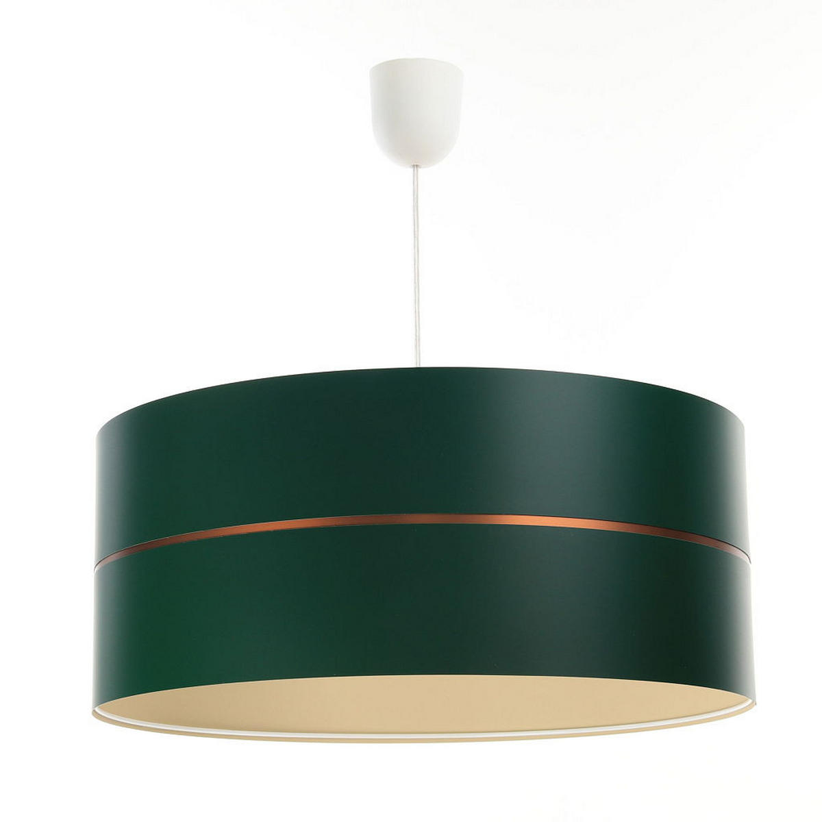 HÄNGELEUCHTE Grün 30/21 cm - Beige/Grün, Kunststoff (30/0.45/21cm) - ONZENO