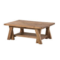 BASSANO Couchtisch #160 120x80x45 rec. Teak natur - Naturfarben, Holz (120/80/45cm) - Massivmoebel24