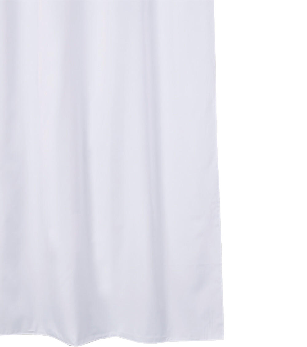 DUSCHVORHANG Weiß 180 x 200 cm - Weiß, Textil (180/200cm) - Sanilo