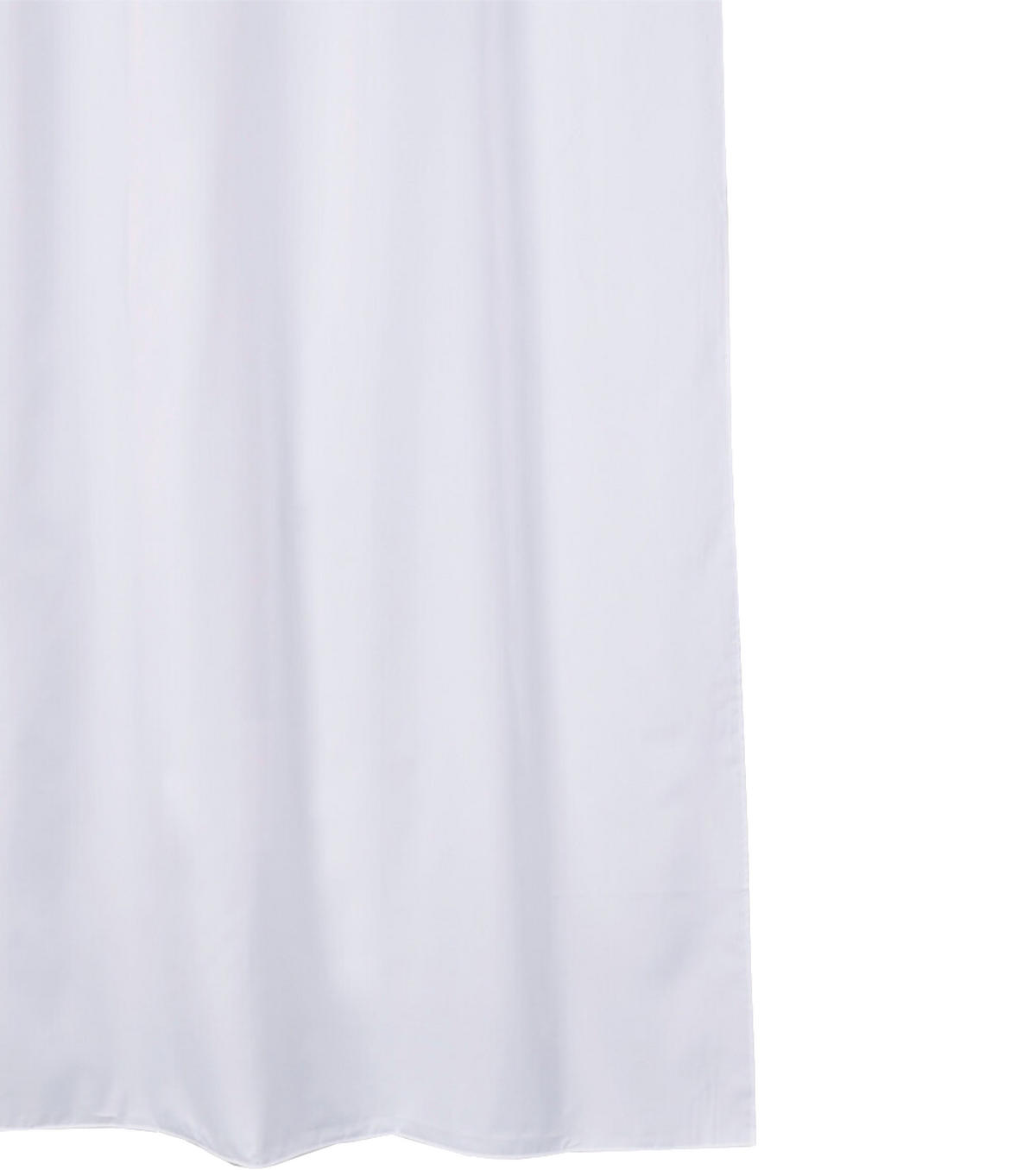 DUSCHVORHANG Weiß 180 x 200 cm - Weiß, Textil (180/200cm) - Sanilo