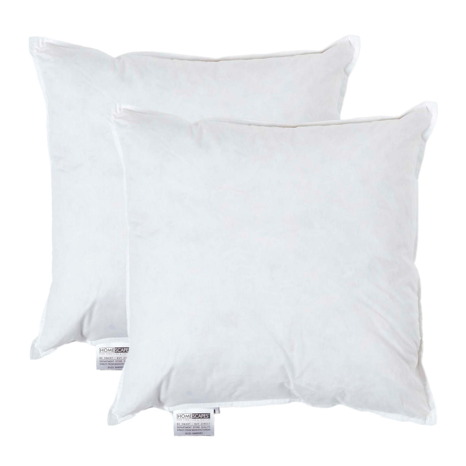 FÜLLKISSEN 2er-Set, Federkissen 45/45 cm - Weiß, Textil (45/45cm) - Homescapes