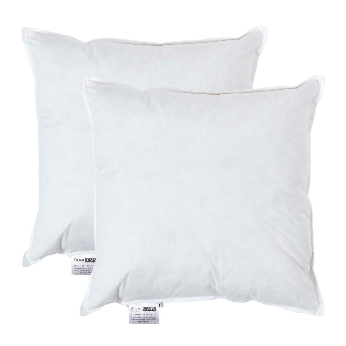 FÜLLKISSEN 2er-Set, Federkissen 45/45 cm - Weiß, Textil (45/45cm) - Homescapes